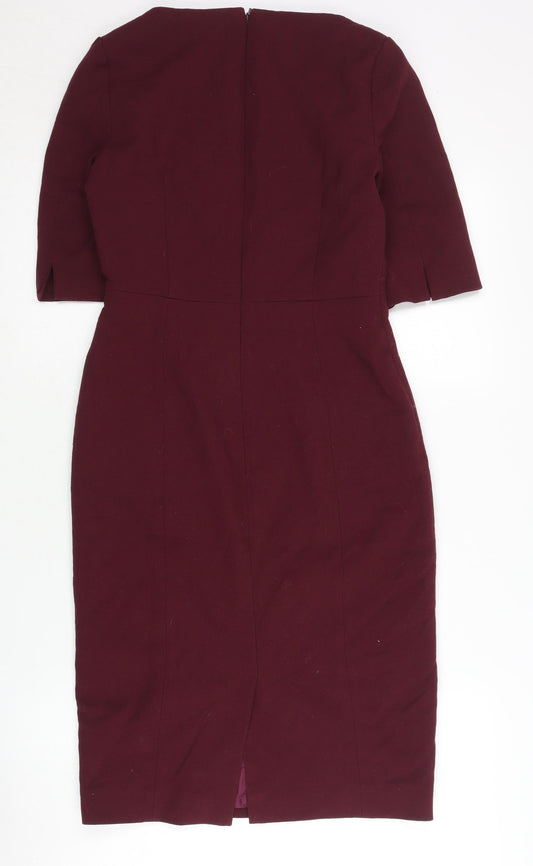 Hobbs Women's Red Sheath Dress, Size 6, Formal Occasion