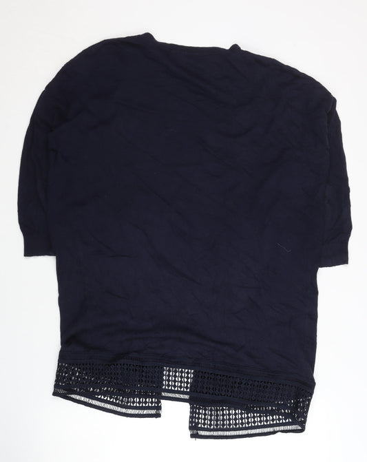 Womens UK Size 14 Dorothy Perkins Blue Cardigan Jumper