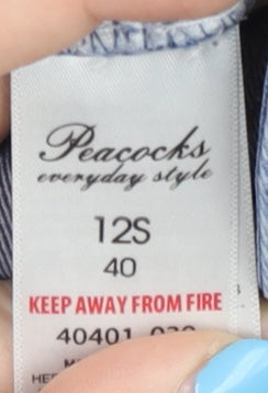 Peacocks Women's Blue Slim Straight Jeans Size 12