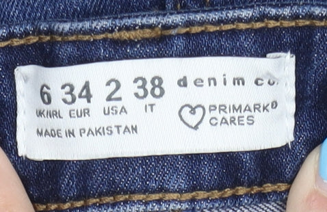Primark Women’s Blue Skinny Jeans Size 6