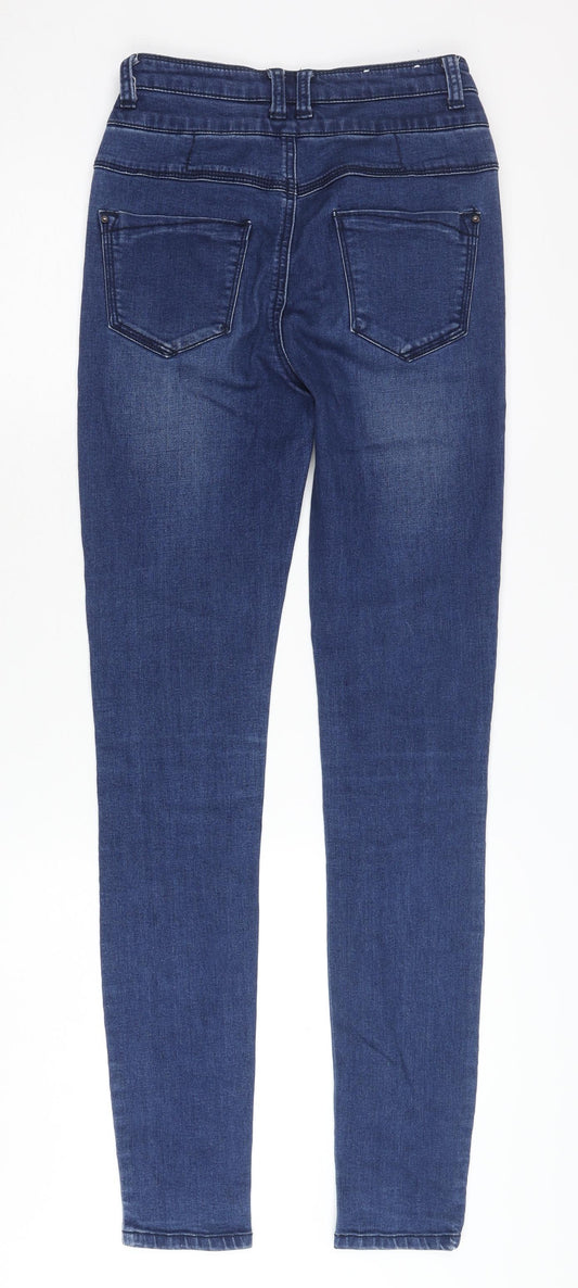New Look Women's Blue Skinny Jeans Size 6