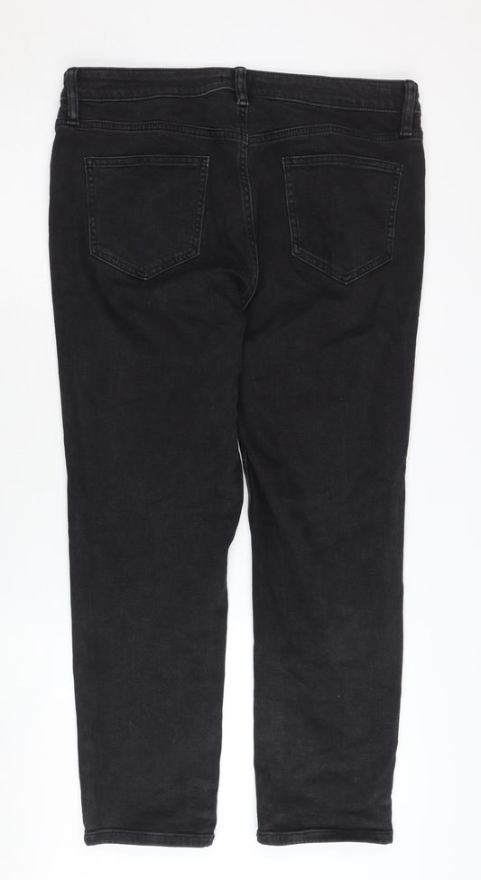 F&F Women's Black Straight Jeans Size 14