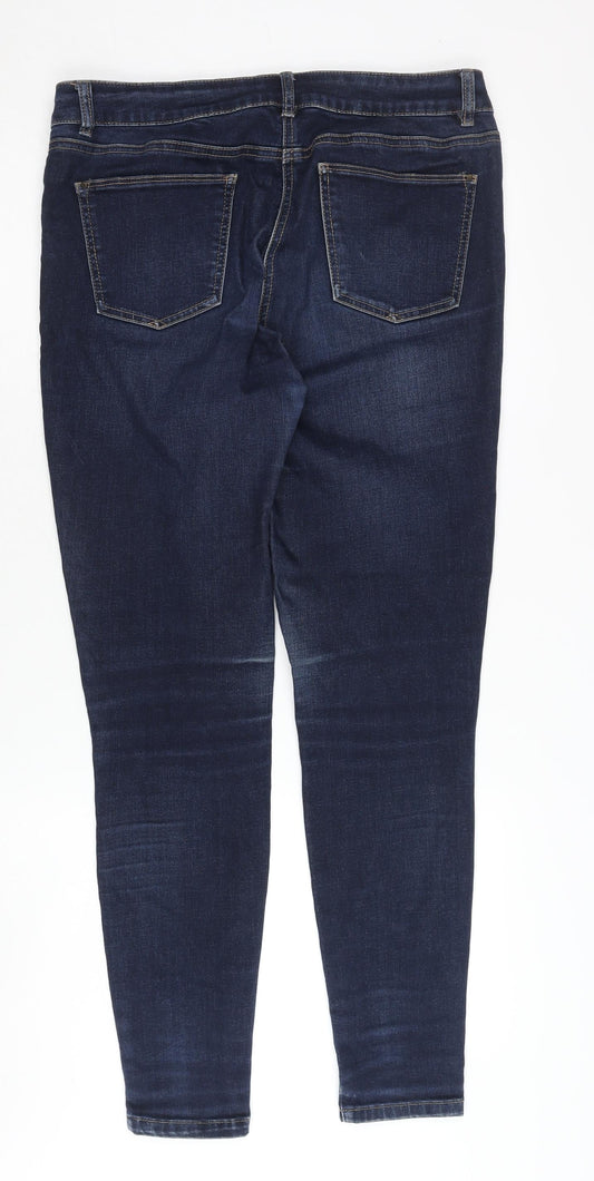 Womens UK Size 12 TU Skinny Blue Jeans