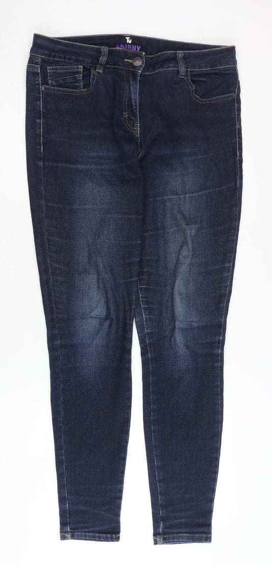 Tu Women's Blue Skinny Jeans Size 12