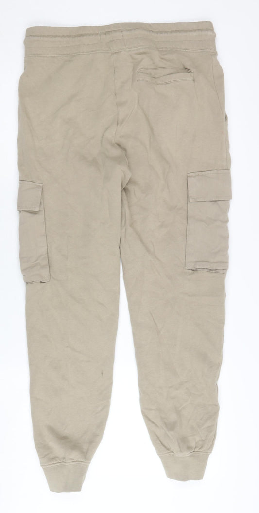 Topman Beige Jogger Trousers - Small Unisex