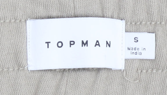 Topman Beige Jogger Trousers - Small Unisex
