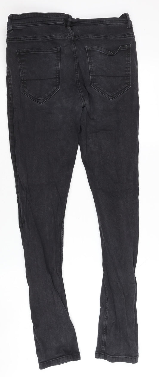 Denim Co. Men's Black Skinny Jeans 32-34