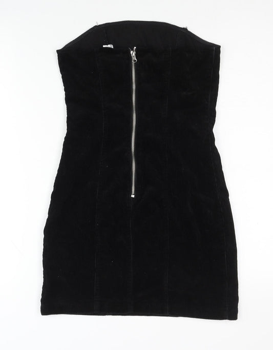 H&M Women's Black Bodycon Strapless Dress Size 10