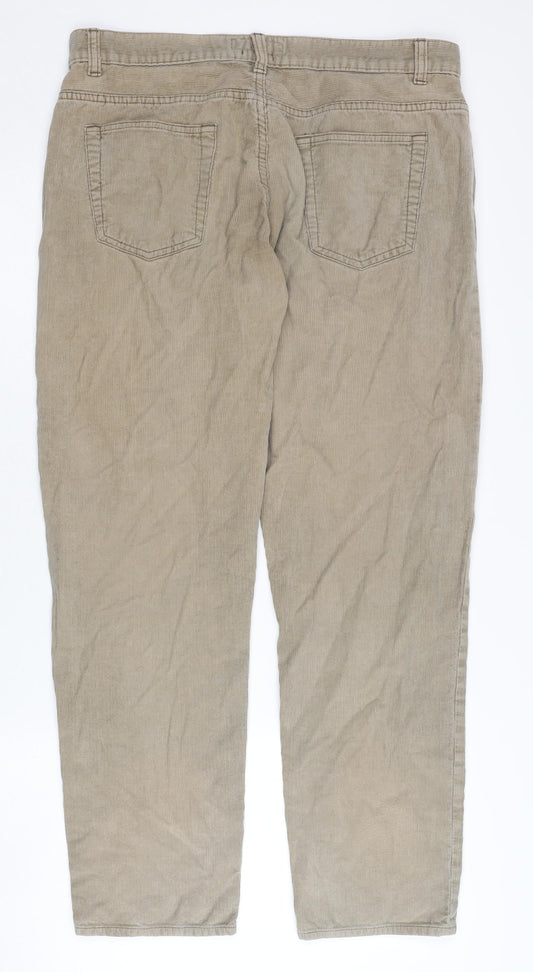 Matalan Men's Beige Corduroy Trousers 34W 30L