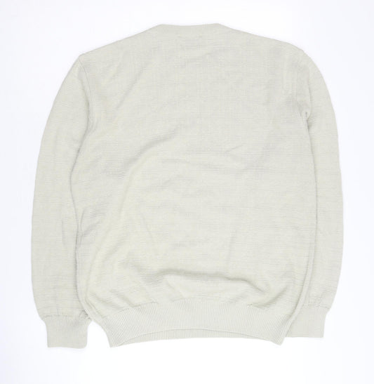 Marks and Spencer Ivory Crew Neck Jumper - Small