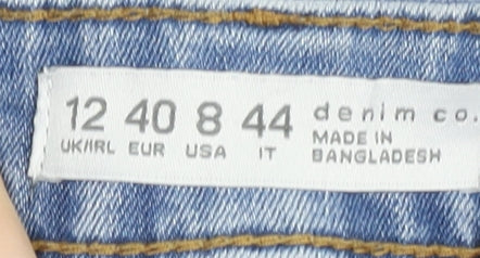 Denim Co. Women's Blue Skinny Jeans Size 12 Slim Fit