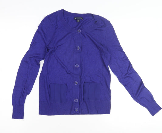 Womens UK Size S Gap Blue Cardigan Jumper