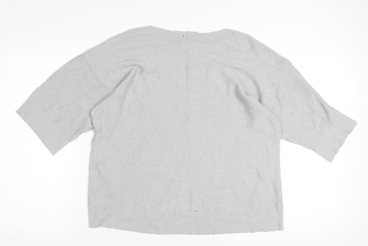 Womens UK Size XL Monsoon Grey Pullover Jumper