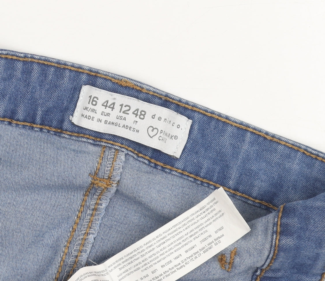 Primark Women's Blue Skinny Jeans Size 16