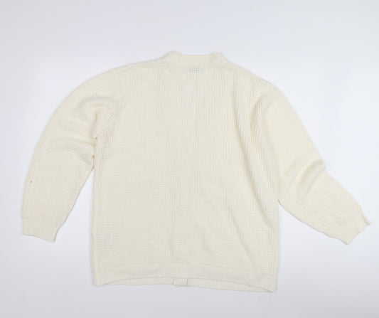 Damart Women's Ivory Oversized Knit Cardigan Size 22