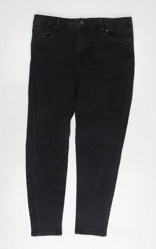 Womens UK Size 14 Denim 365 Slim Fit Skinny Black Jeans
