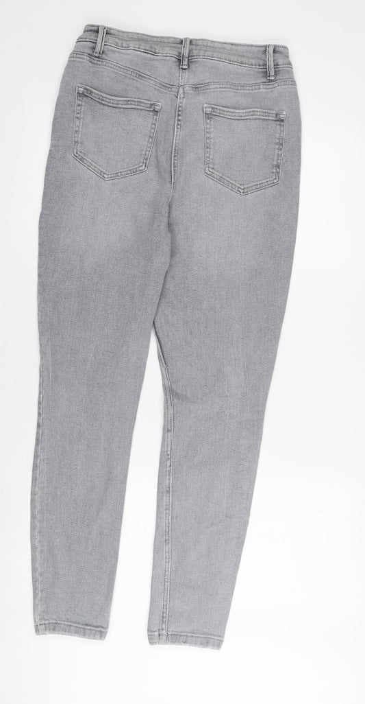 Next Women Grey High Rise Skinny Jeans Size 12