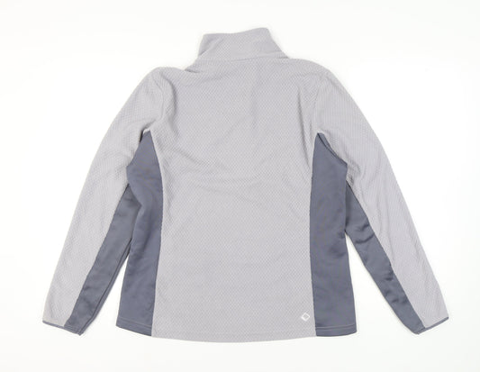 Regatta Women's Grey High Neck 1/2 Zip Sweatshirt Size 18