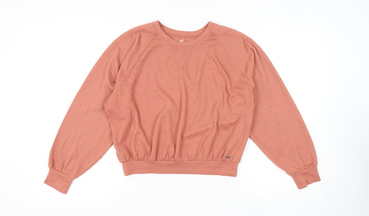 Womens UK Size M Hollister Pink Basic T-Shirt
