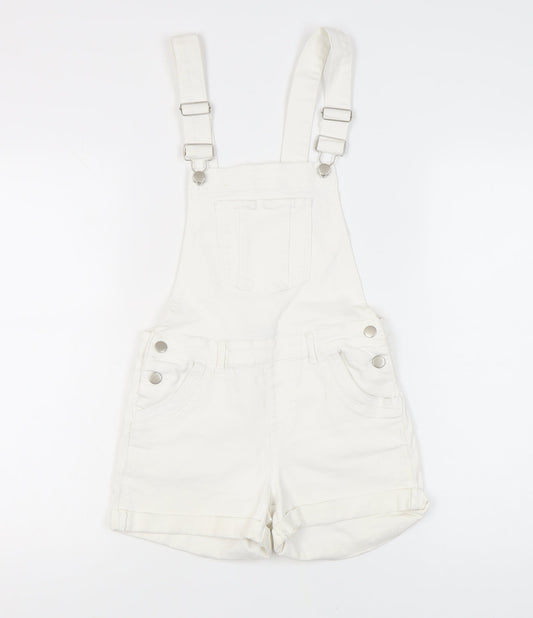 Womens UK Size 6 Select White Dungaree