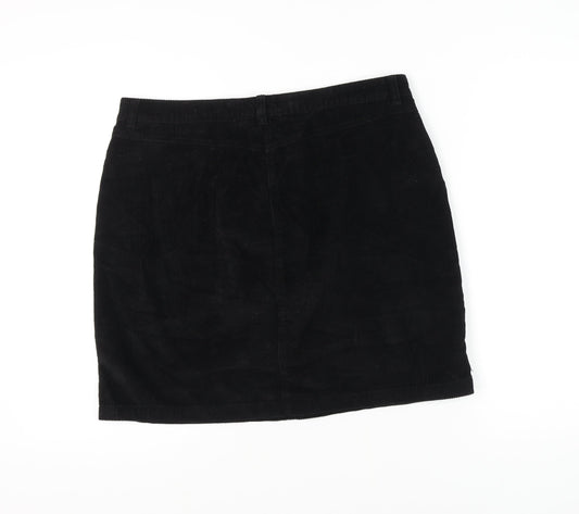 Papaya Black Corduroy Women's Skirt Size 16