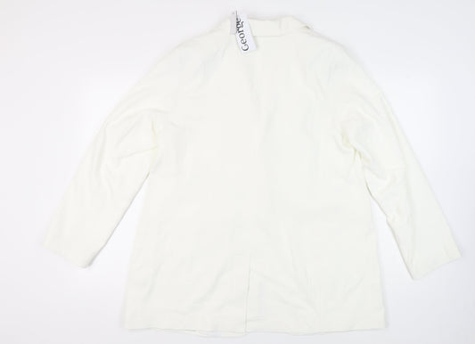 George Women's White Blazer Size 18