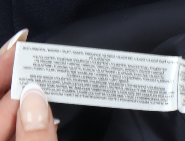 Primark Women's Blue Double-Breasted Blazer Size 14