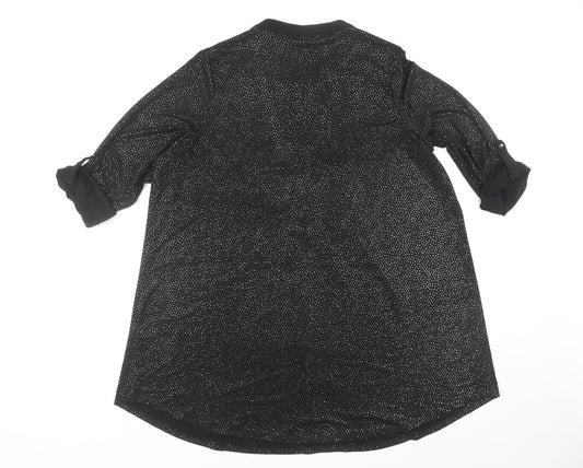 Womens UK Size 20 Roman Black Basic Blouse
