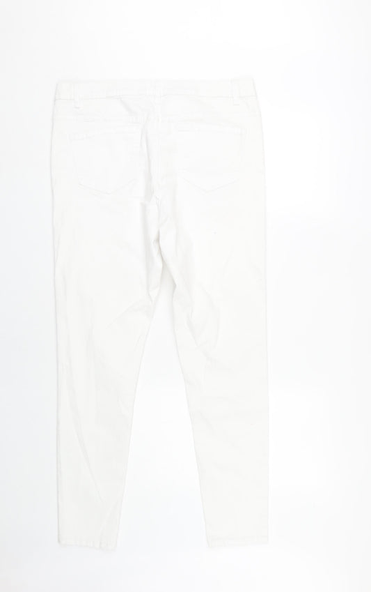 George Women's White Skinny Jeans Size 16