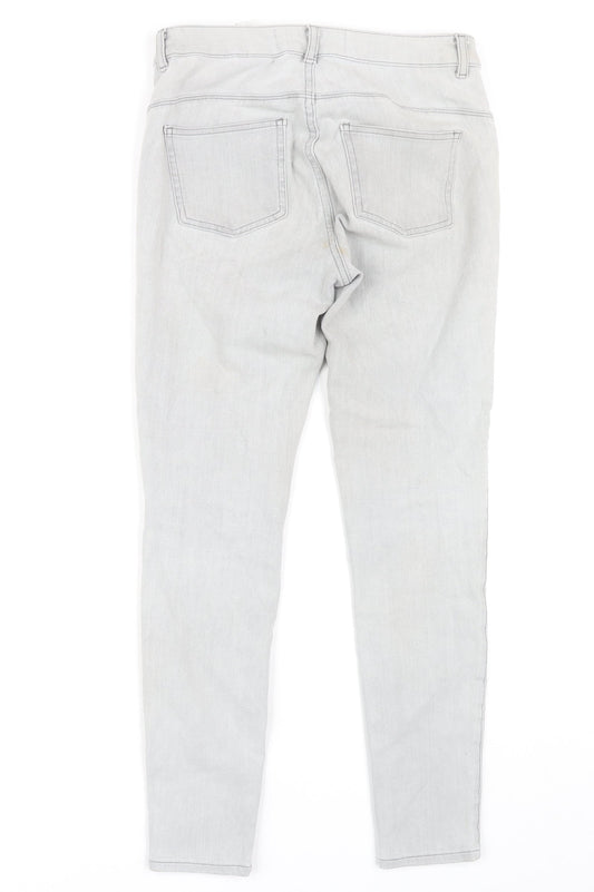 Next Women's Grey Skinny Jeans, Size 10, Slim Fit