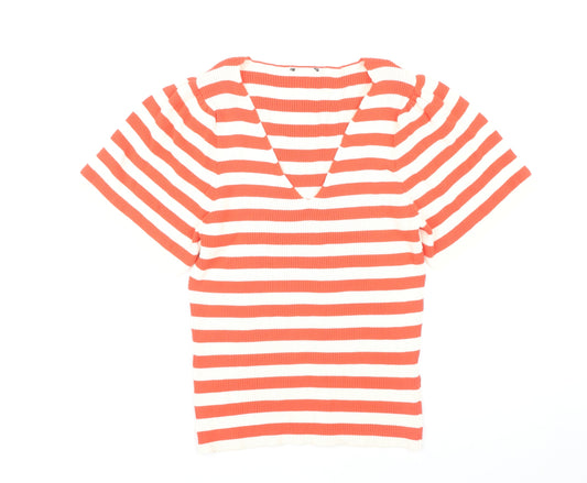 Womens UK Size 16 Matalan Red Cropped T-Shirt