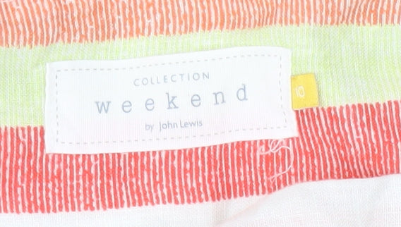 John Lewis Women's Multicoloured Linen Blouse