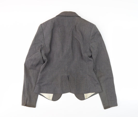 H&M Women's Grey Blazer, Size 10, Regular Fit