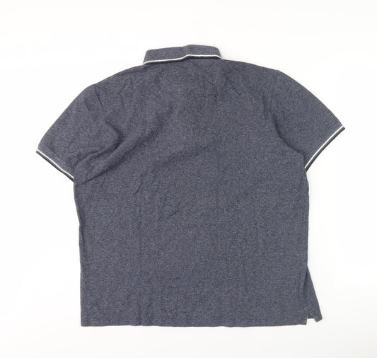 Octave Men's Blue Polo Shirt 2XL Cotton Blend