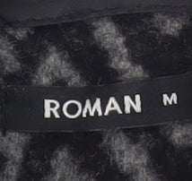 Womens UK Size M Roman Black Overcoat