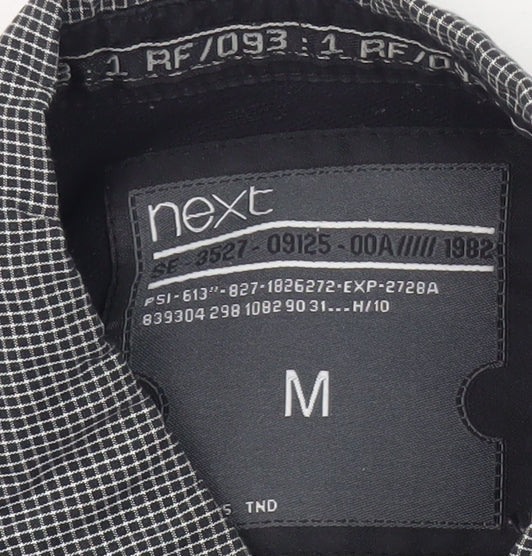 Next Men's Black Polo Shirt Medium Short Sleeve Casual