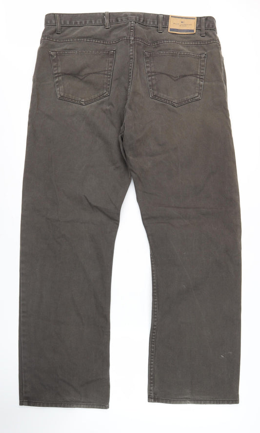 Marks and Spencer Grey Straight Leg Jeans - Size 38