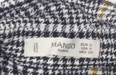 Womens UK Size S Mango Multicoloured Basic Button-Up