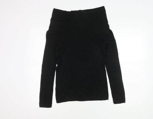 Womens UK Size 10 Marks and Spencer Black T-Shirt