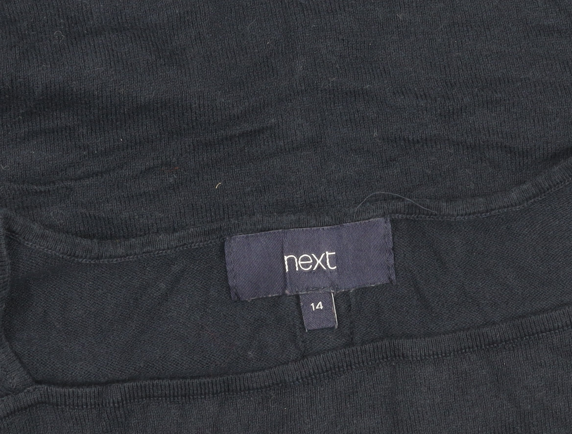 Womens UK Size 14 NEXT Blue Basic Blouse