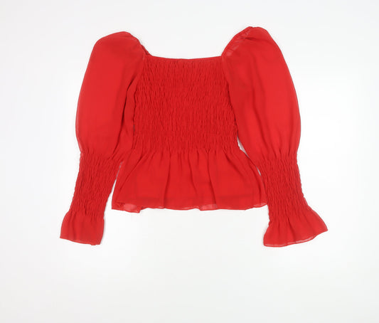 Quiz Women's Red Long Sleeve Top Size 12