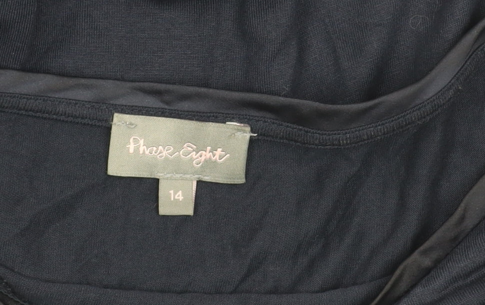 Womens UK Size 14 Phase Eight Blue Basic Blouse