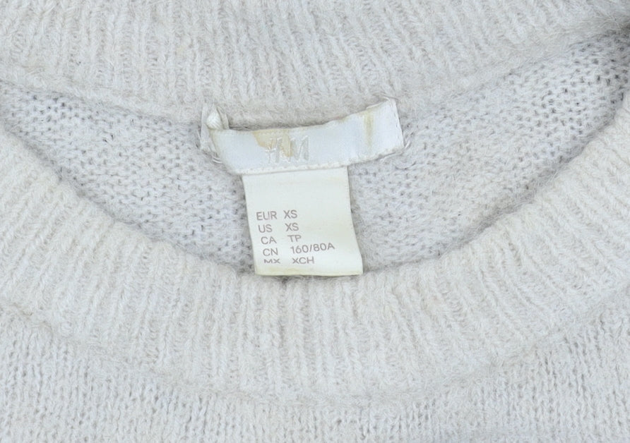 H&M Men's Multicoloured XS Pullover Jumper - Striped