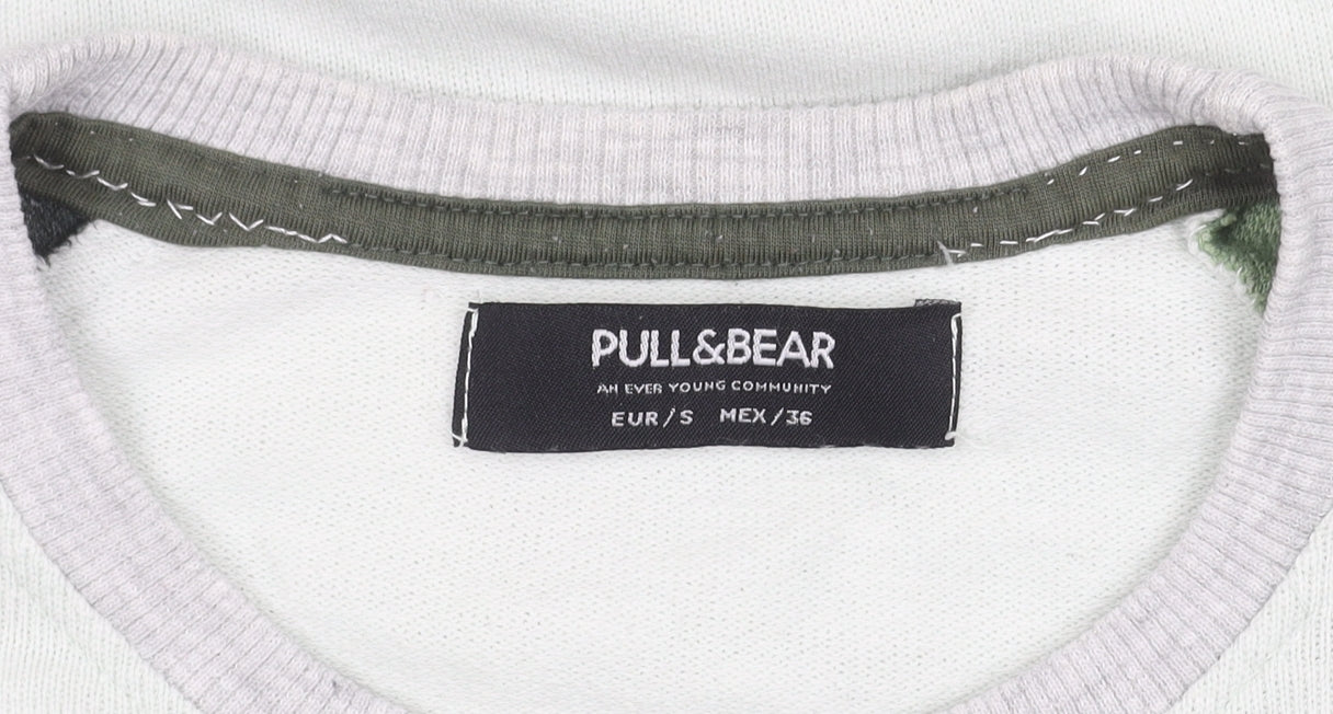 Pull & Bear Men's Multicoloured Pullover Jumper, S