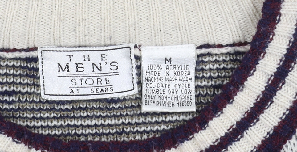 The Men's Store Fair Isle Pullover M Multicoloured