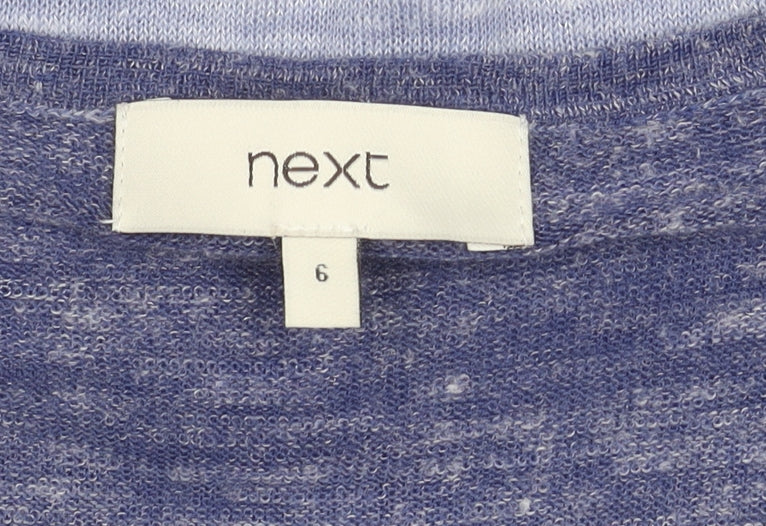 Womens UK Size 6 NEXT Blue Jersey T-Shirt