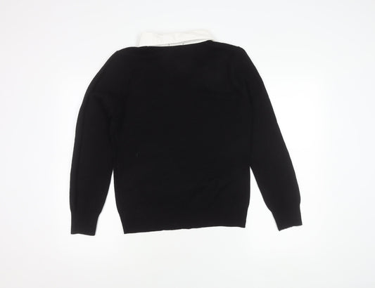 Womens UK Size 14 Soon Black Pullover Jumper