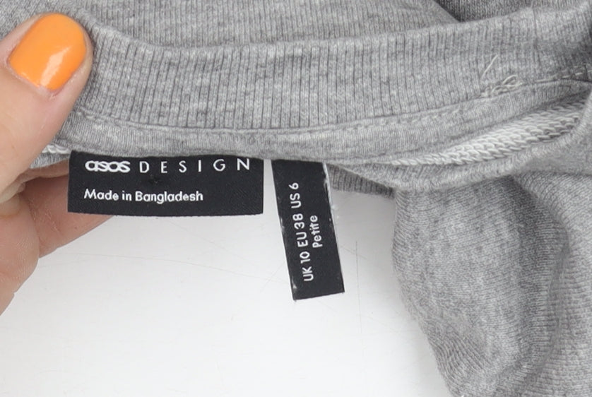 Womens UK Size 10 ASOS Grey Pullover Sweatshirt