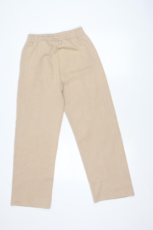 RISING Women's Beige XS Sweatpants Casual Cotton Blend