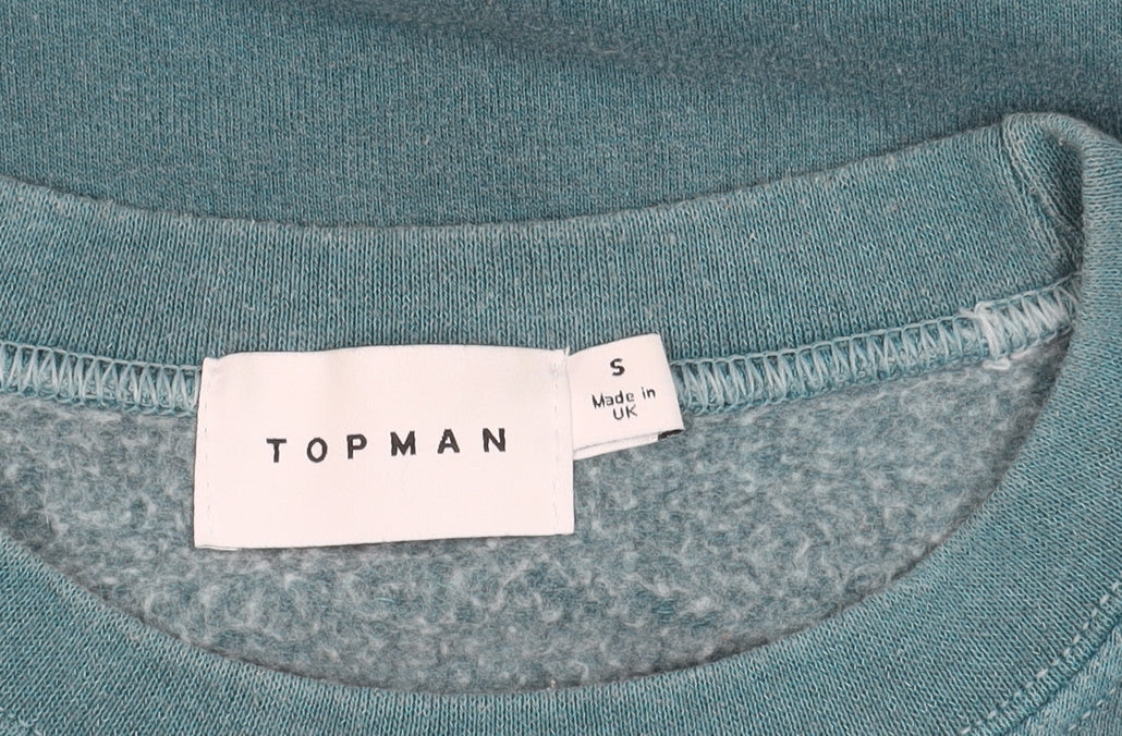 Topman Men's Blue Pullover Sweatshirt, Size S